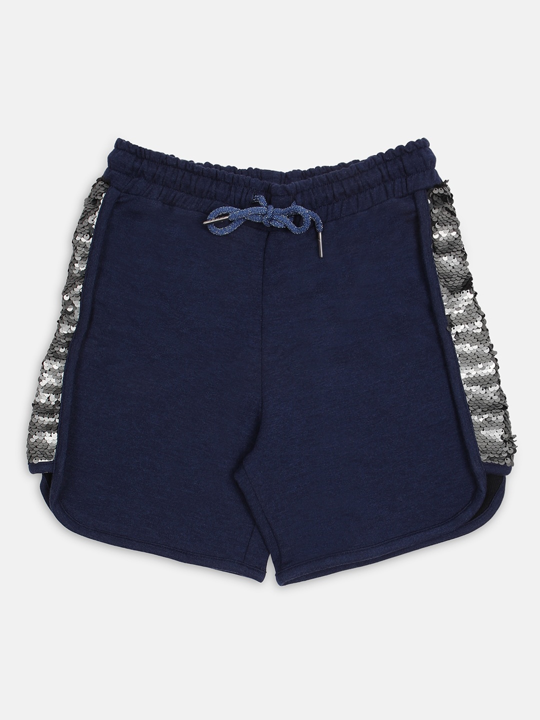 

Ziama Girls Blue Side Sequin Regular Shorts
