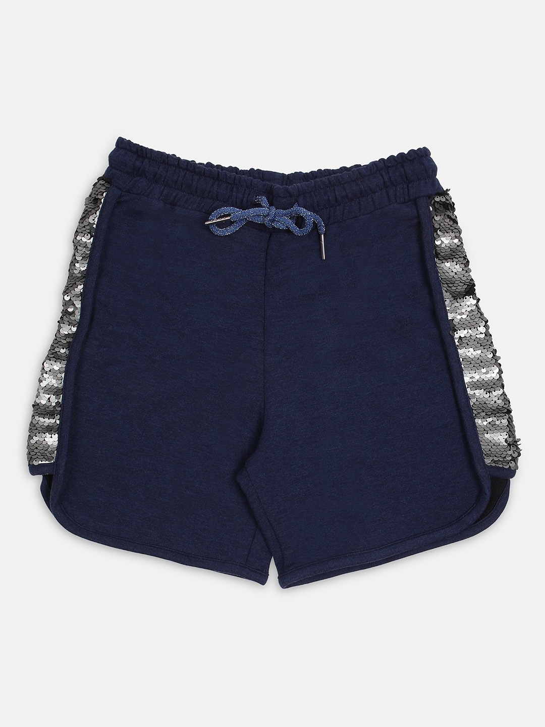 

Ziama Girls Blue Embellished Shorts