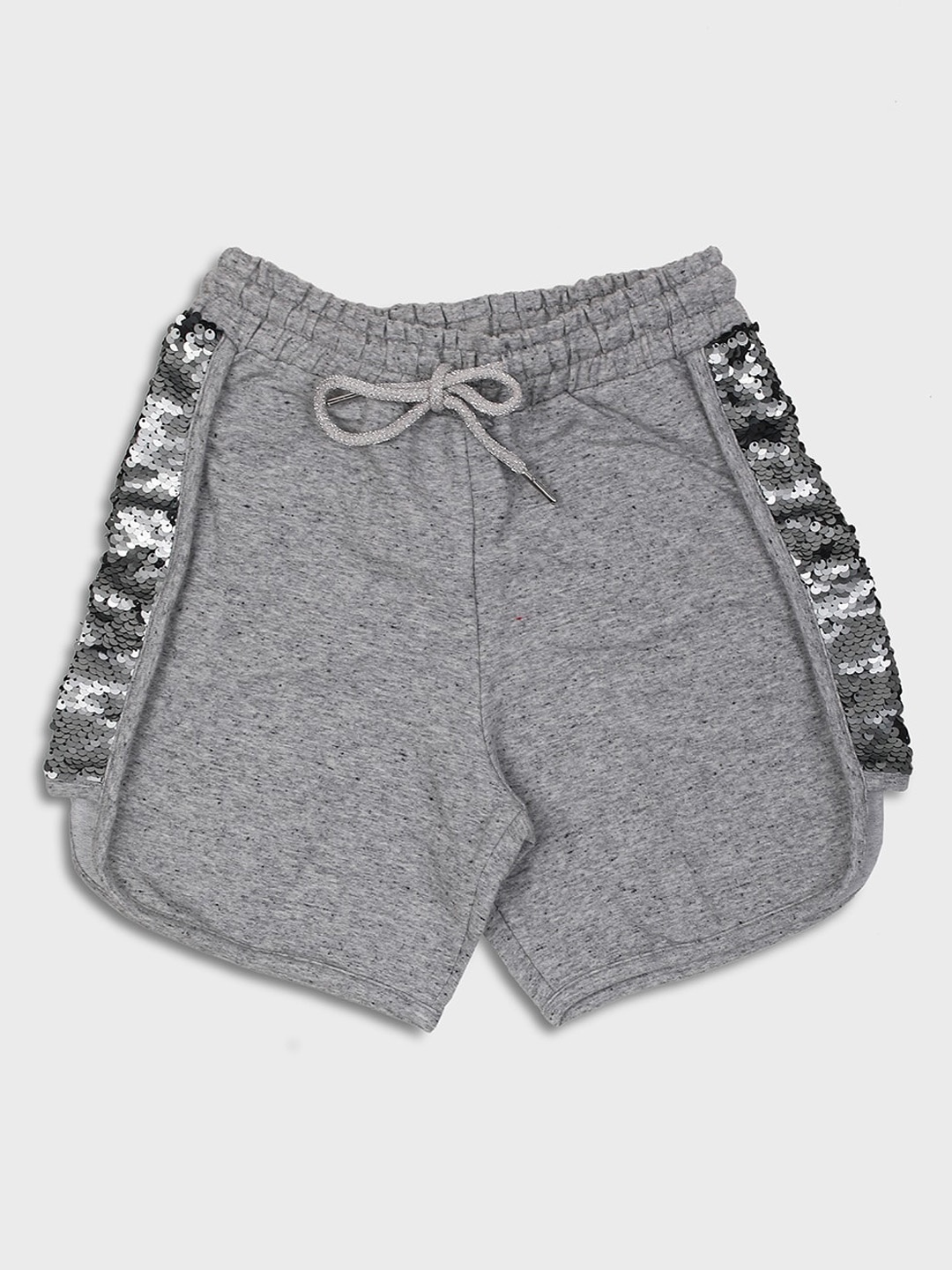 

Ziama Girls Grey Side Sequin Regular Shorts