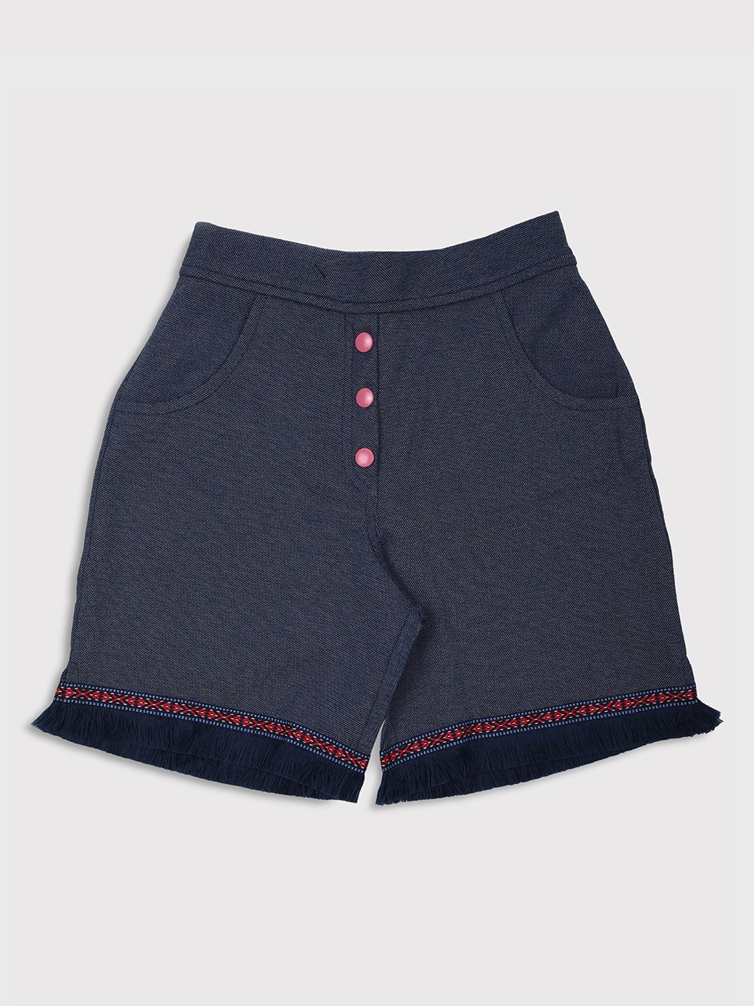 

Ziama Girls Blue Cotton Shorts