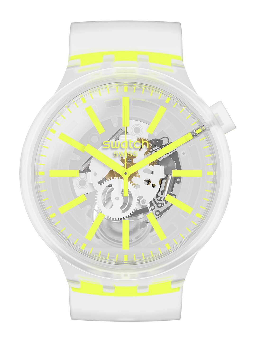 

Swatch Unisex Transparent Dial & Transparant Straps Analogue Watch SO27E103