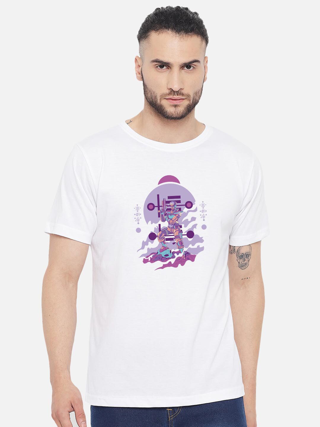 

FFLIRTYGO Men White Printed T-shirt