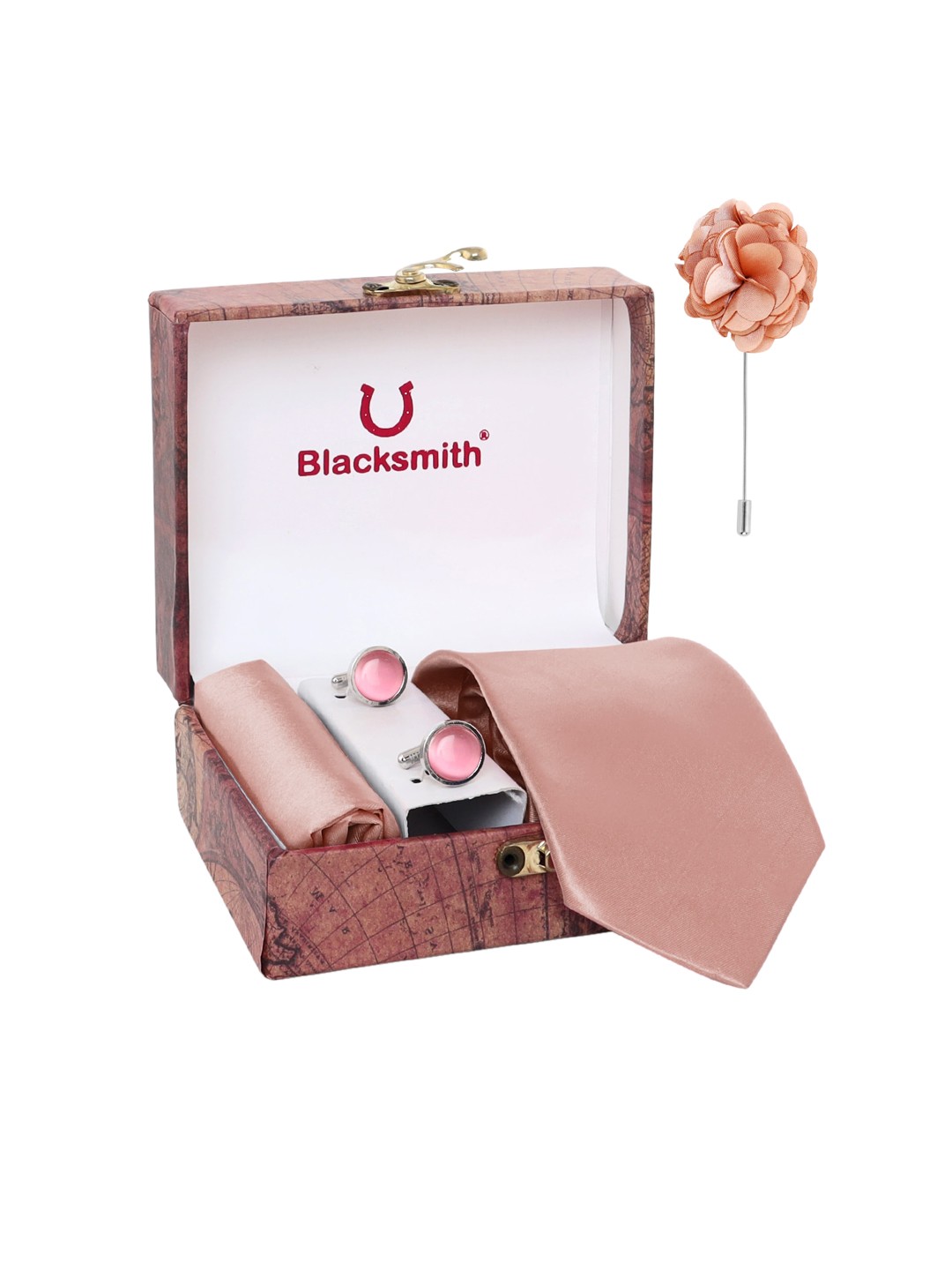 

Blacksmith Men Rose-Gold Solid Accessory Gift Set