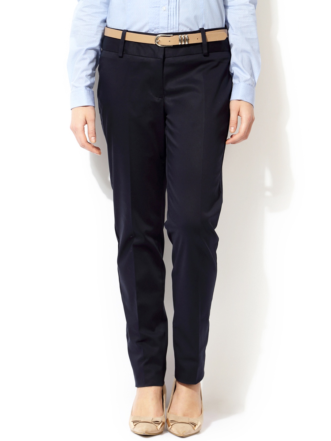 

Van Heusen Woman Navy Formal Trousers, Navy blue