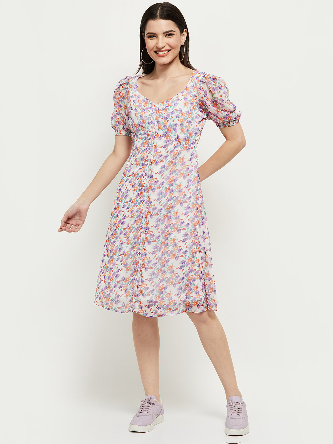 

max Women Pink Floral Dress