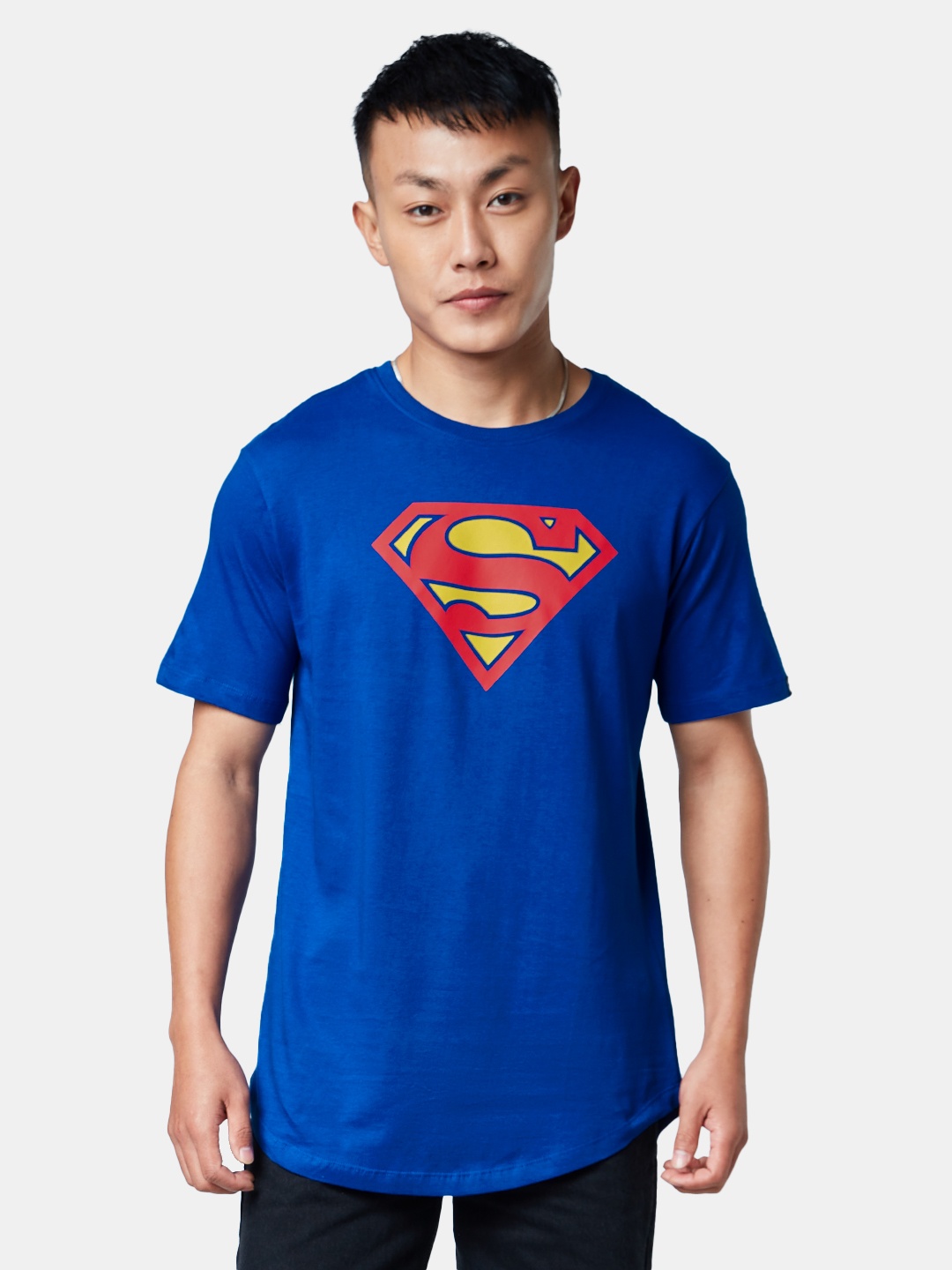 

The Souled Store Men Blue & Red Printed Cotton T-shirt