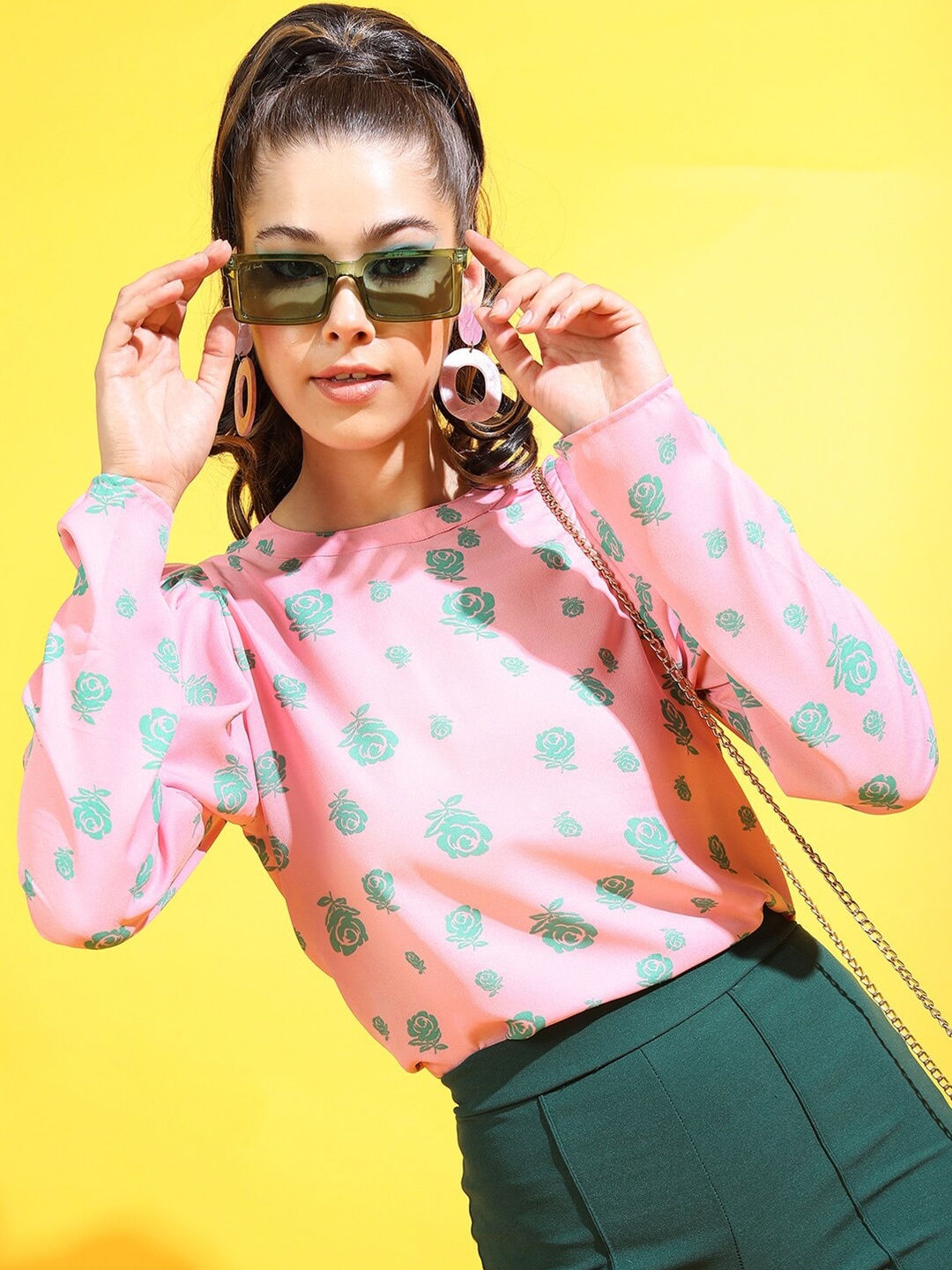 

Tokyo Talkies Pretty Pink Floral Top