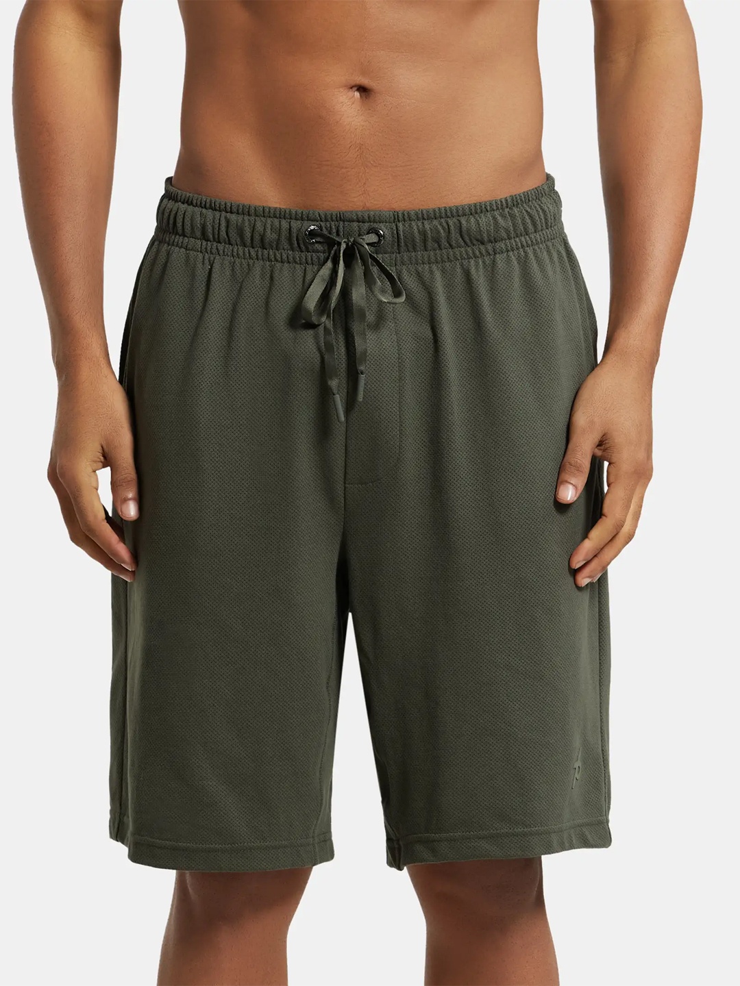 

Jockey Men Olive Green Lounge Shorts