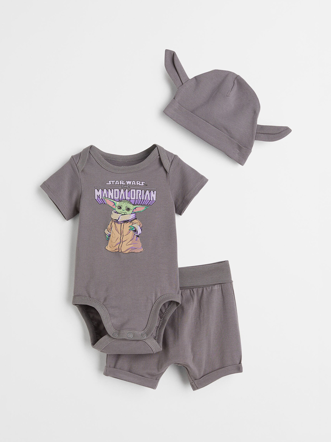 

H&M Boys Grey 3-Piece Printed Set