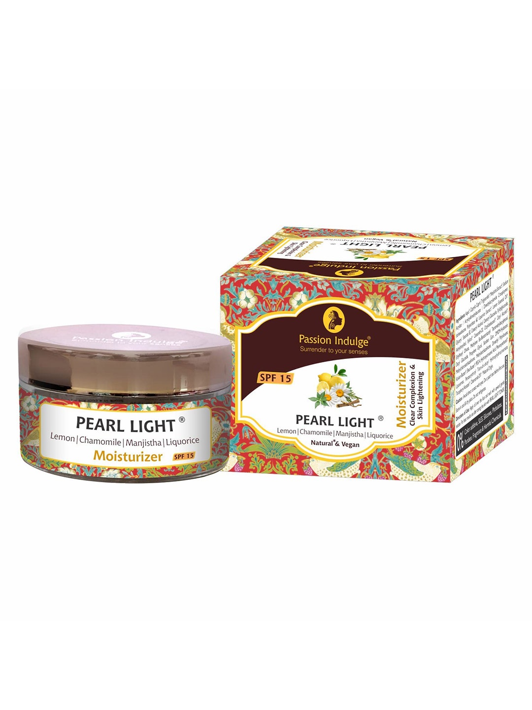 

Passion Indulge Pearl Light Moisturizer with Lemon & Chamomile - 50 g, Brown