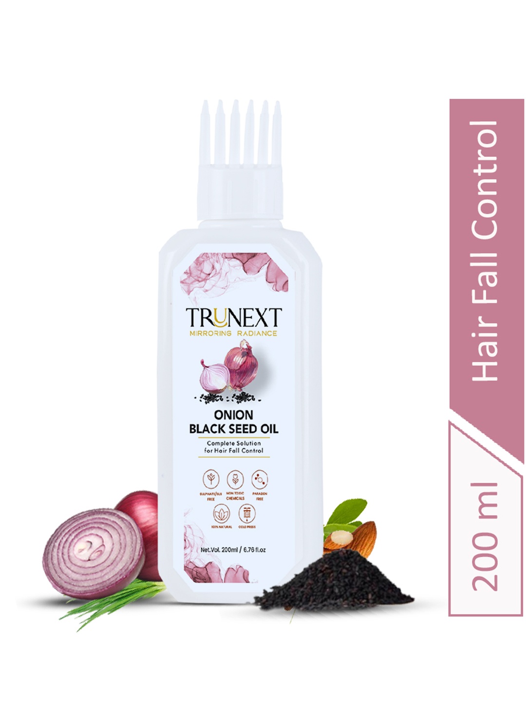 

TRUNEXT Onion Black Seed Hair Oil 200 ml, White