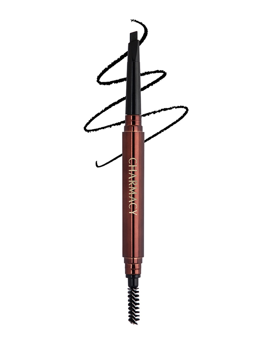 

Charmacy Milano Intense Vegan Eyebrow Filler with Built in Spoolie Brush 0.3 g - Black