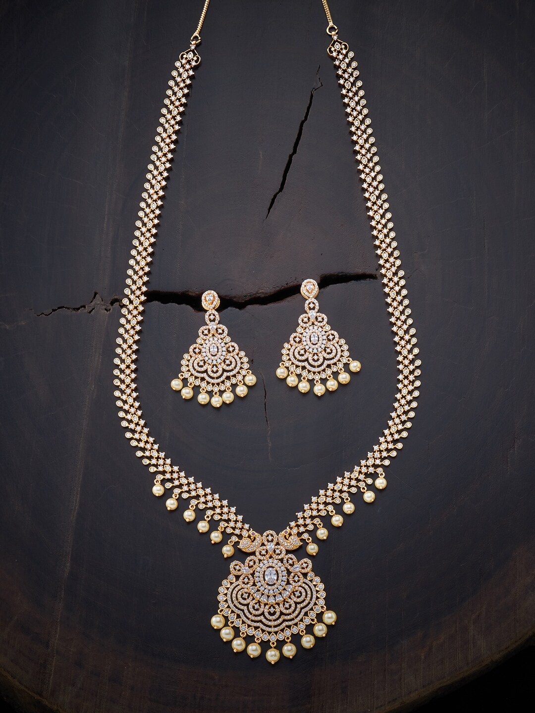 

Kushal's Fashion Jewellery White Gold-Plated Necklace