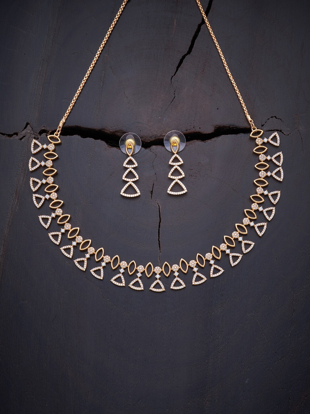 

Kushal's Fashion Jewellery White Gold-Plated Necklace