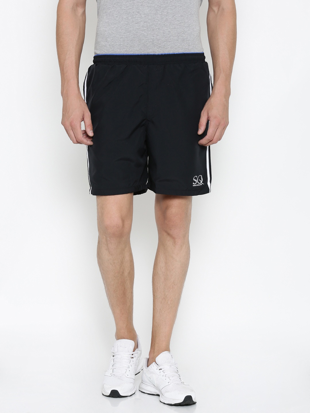 

Status Quo Men Black Solid Sports Shorts