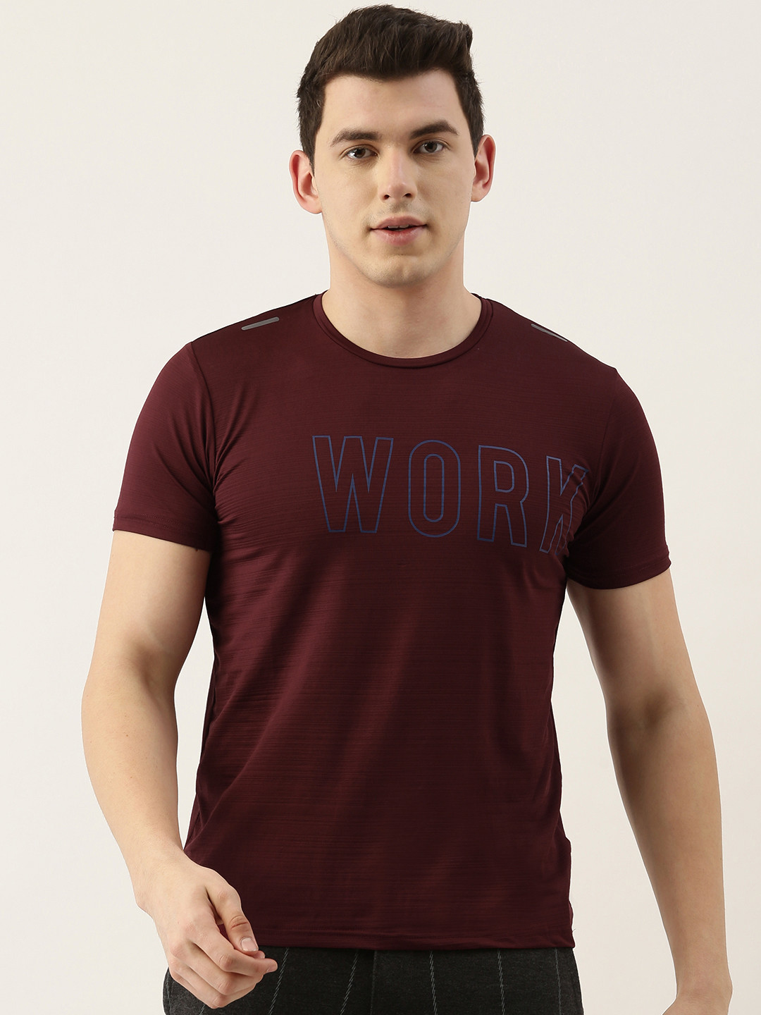 

Sweet Dreams Mens Solid Maroon Lounge Tshirts