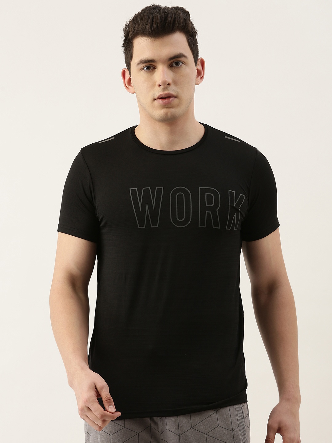 

Sweet Dreams Men Black Printed Lounge Tshirt