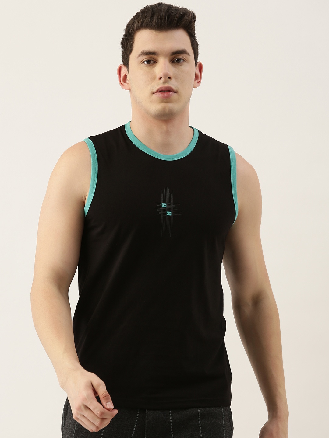

Sweet Dreams Men Solid Lounge Tshirt, Black