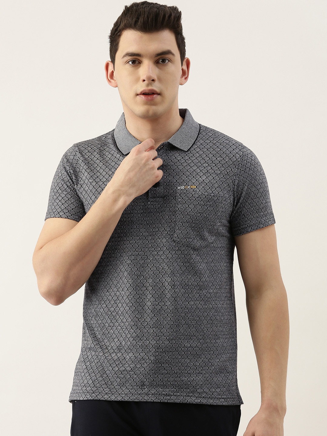 

Sweet Dreams Men Grey Printed Casual Lounge Tshirts