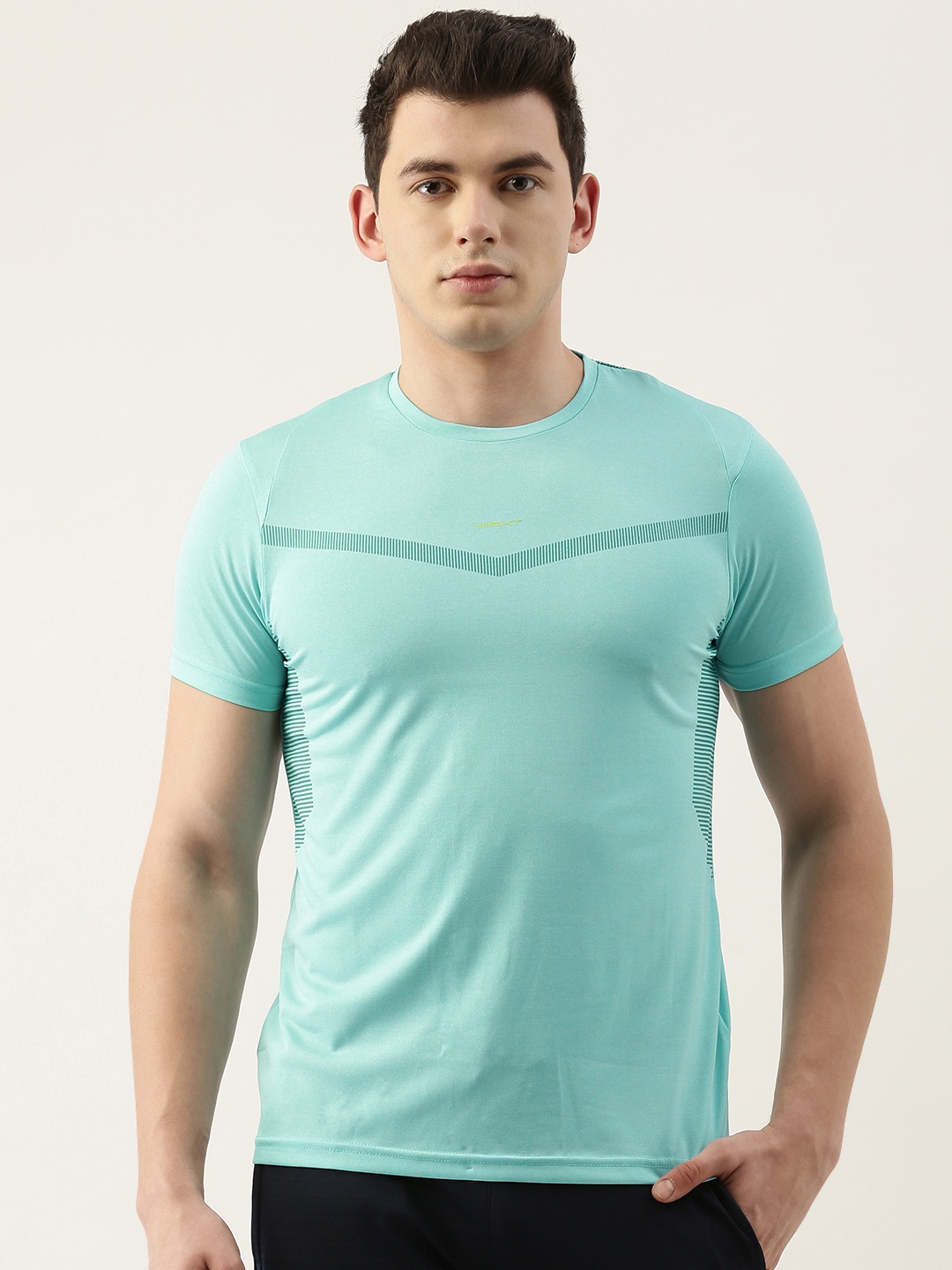 

Sweet Dreams Men Blue Striped Round Neck Lounge T-shirt