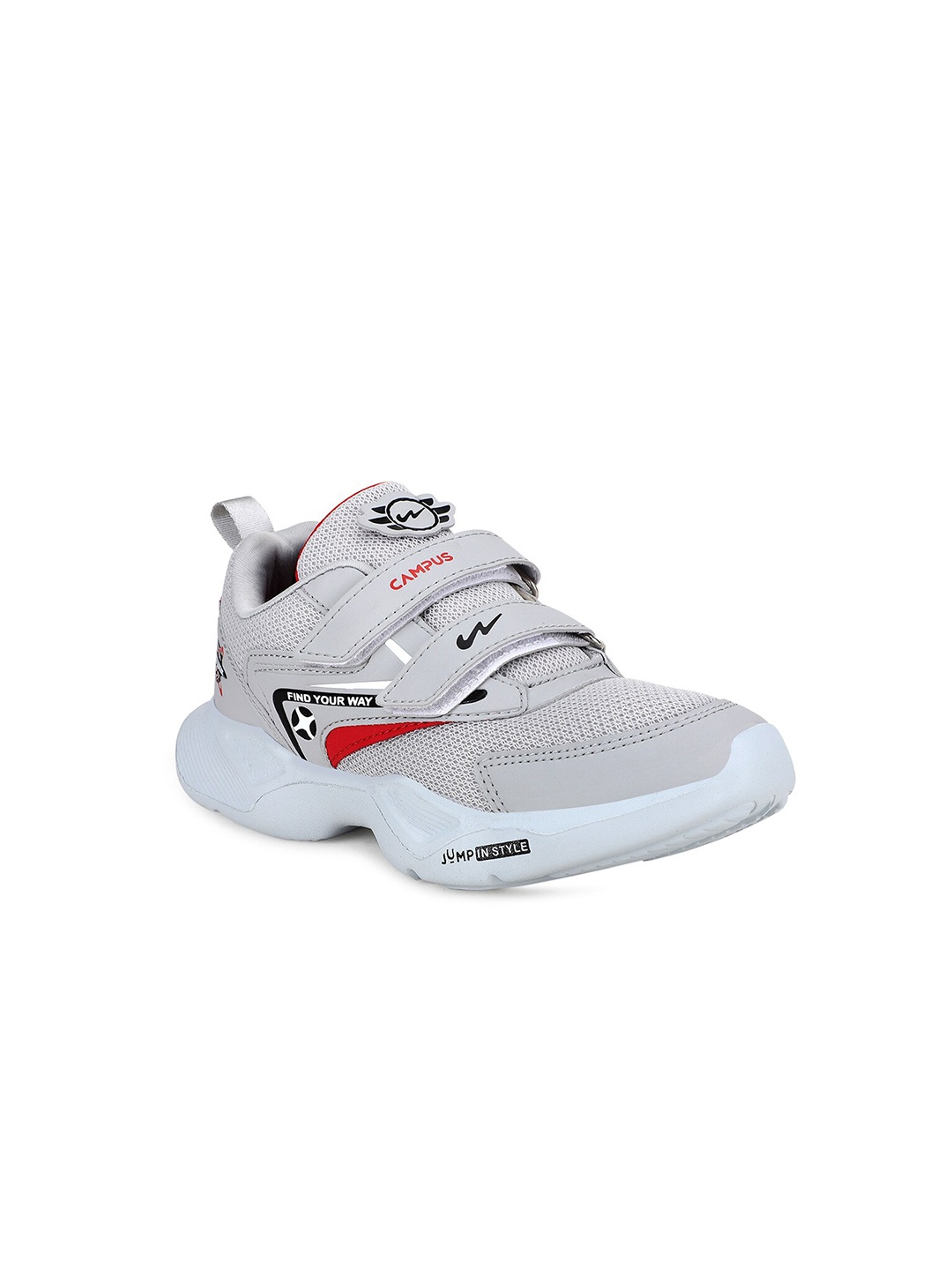 

Campus Unisex Kids Grey Mesh Running Shoes