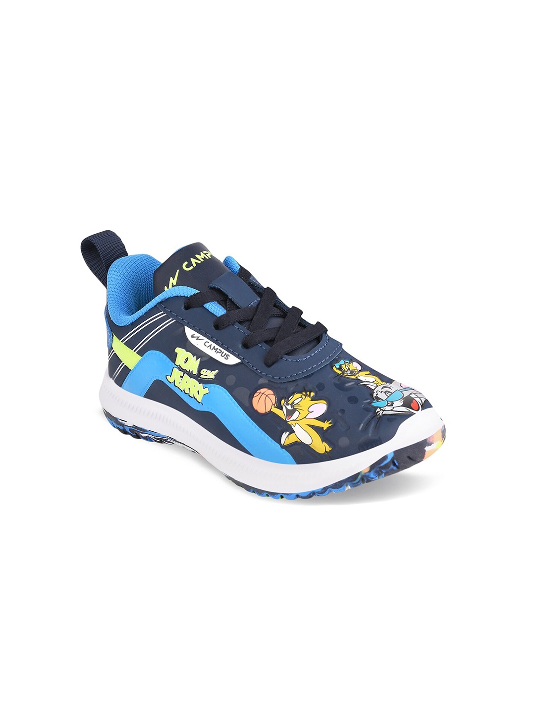 

Campus Unisex Kids Navy Blue Mesh Running Marking Shoes