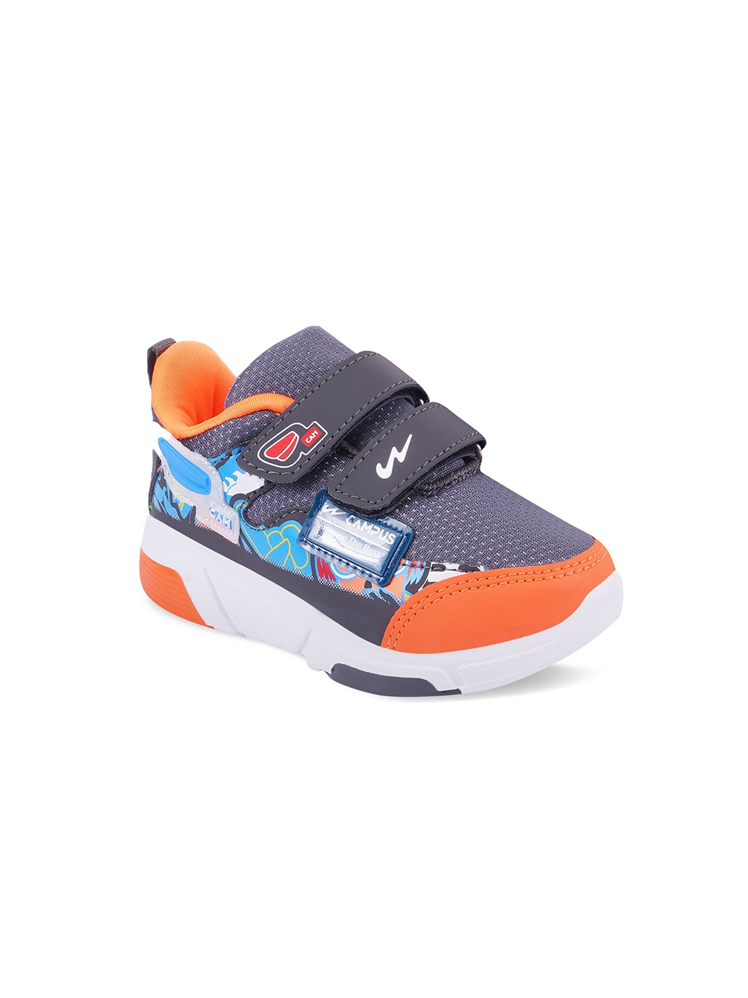 

Campus Unisex Kids Grey Melange Mesh Running Shoes