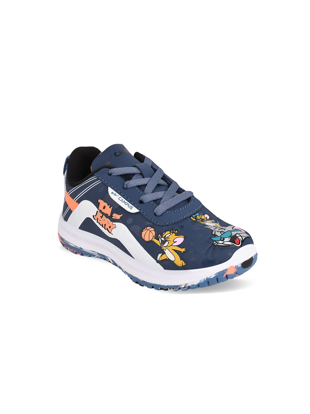 

Campus Unisex Kids Navy Blue Mesh Running Shoes
