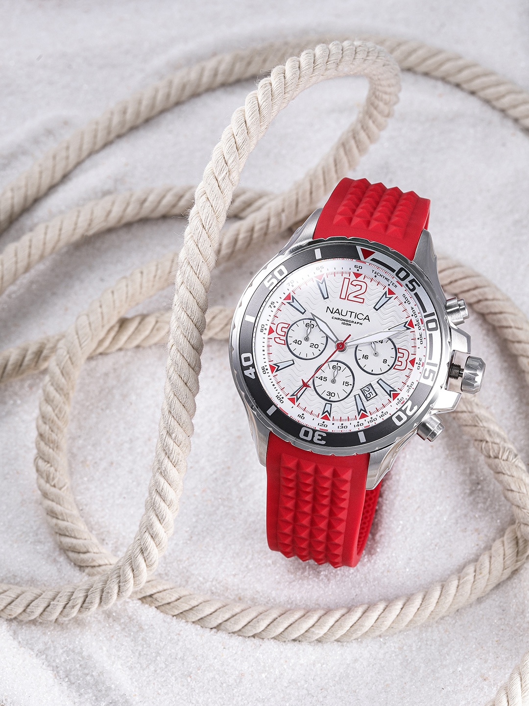 

Nautica Men White Analogue Chronograph Watch NAPNSS215