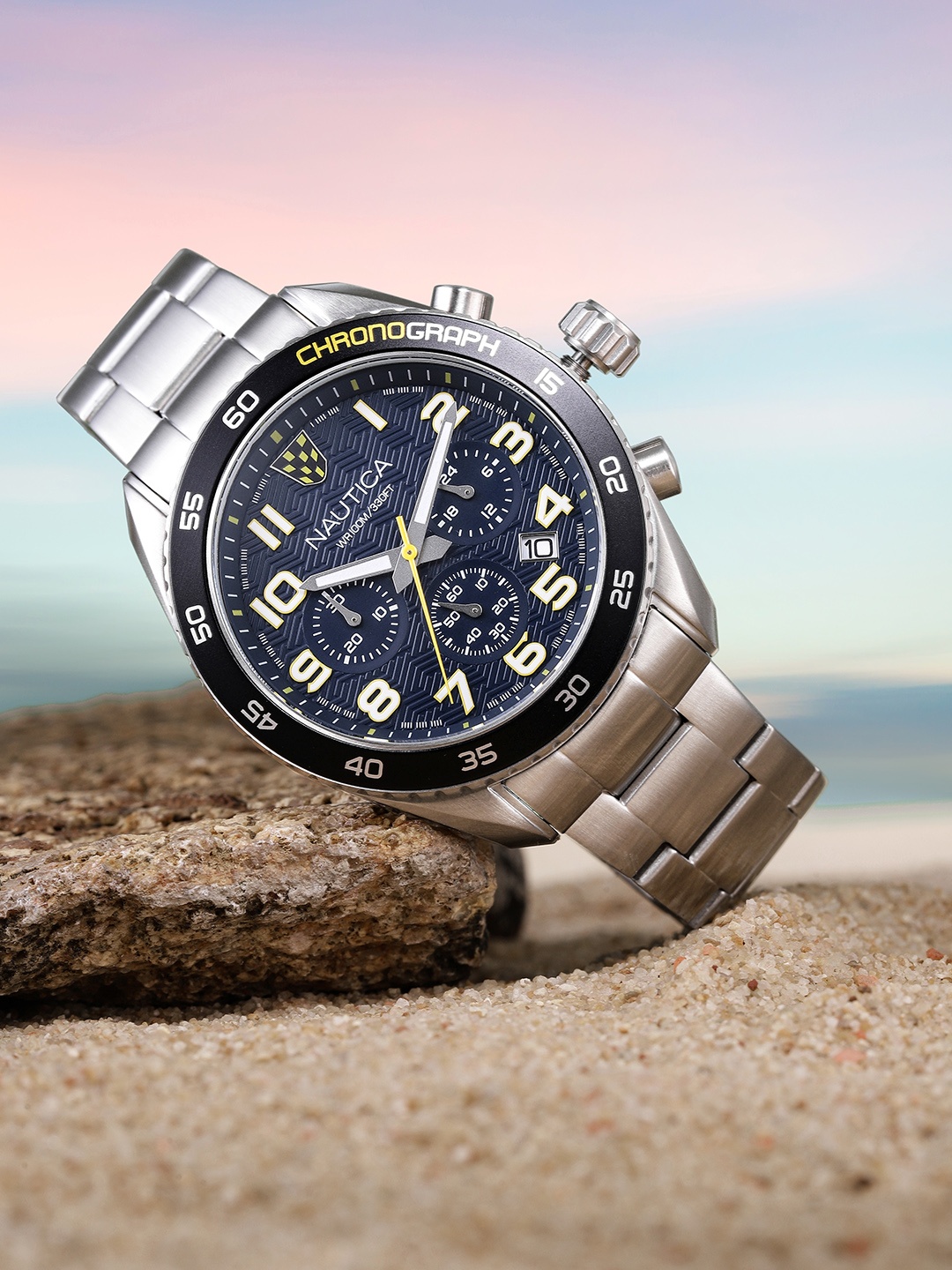 

Nautica Men Blue Analogue Chronograph Watch NAPKBS227