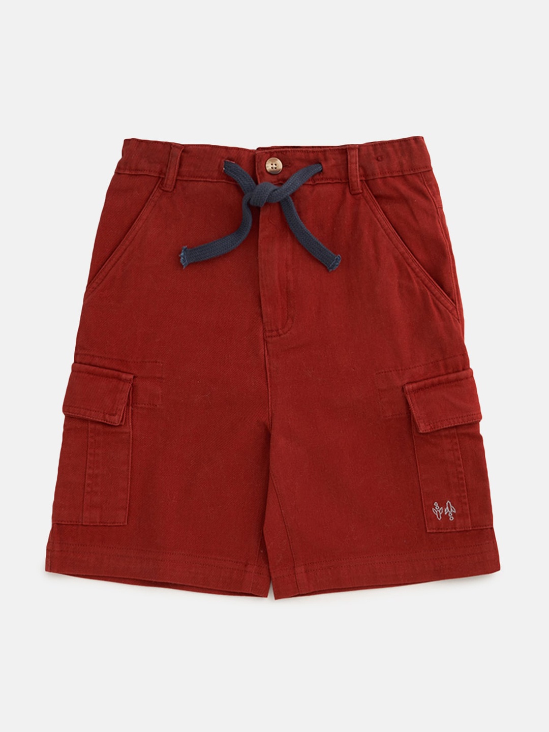 

Angel & Rocket Boys Maroon Cargo Shorts