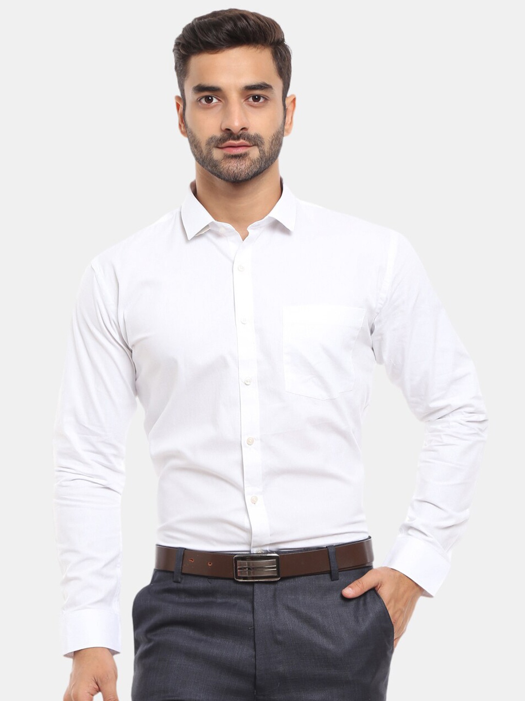 

V-Mart Men White Formal Shirt