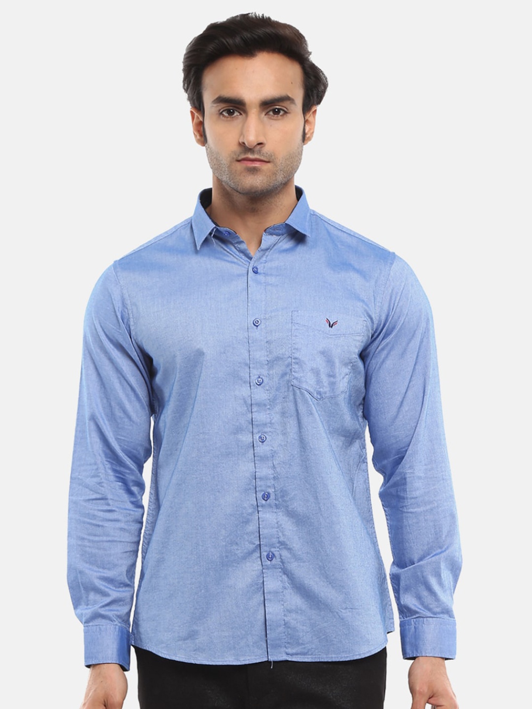 

V-Mart Men Navy Blue Casual Shirt