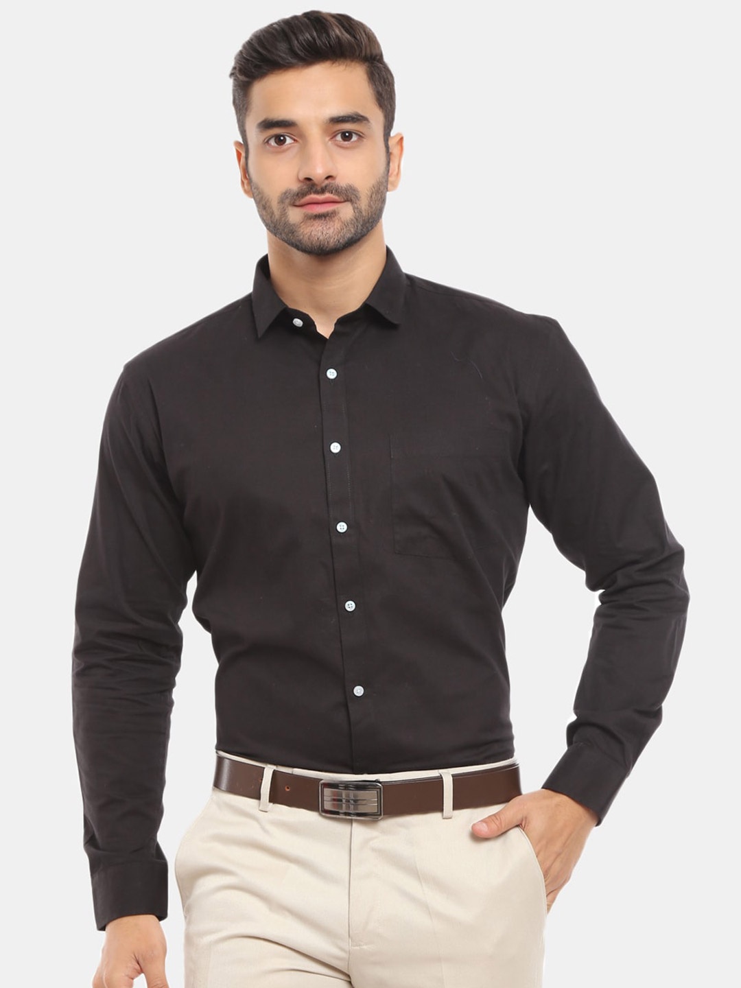

V-Mart Men Black Formal Shirt