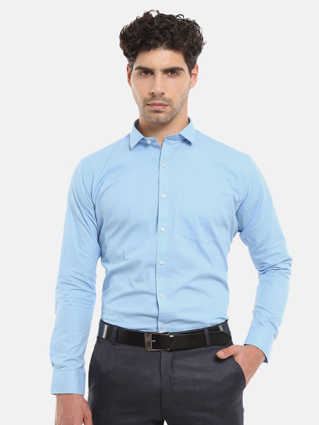 

V-Mart Men Blue Formal Shirt