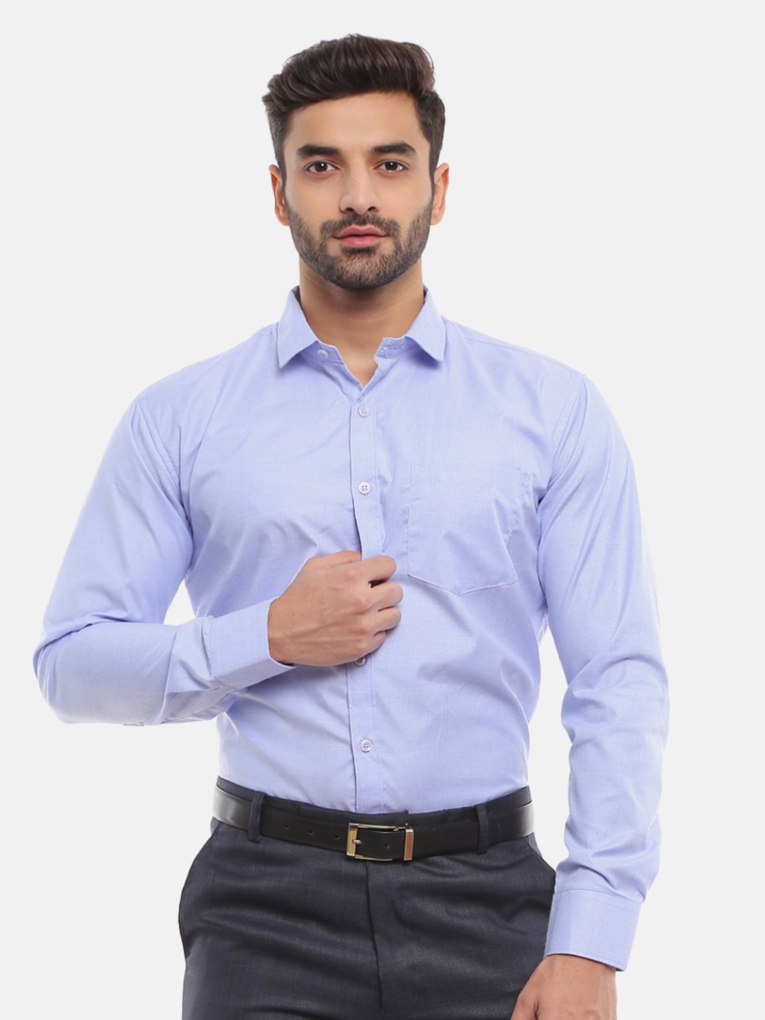 

V-Mart Men Blue Formal Shirt