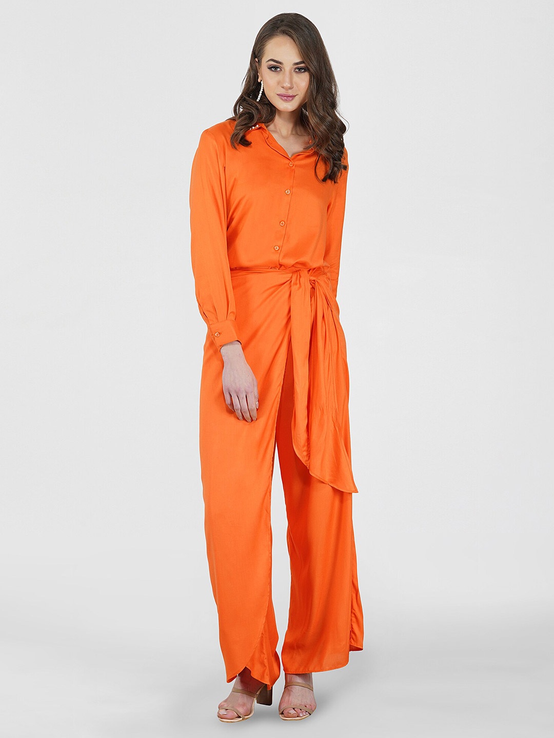 

KOVET Women Orange Original Buttoned Casual Shirt