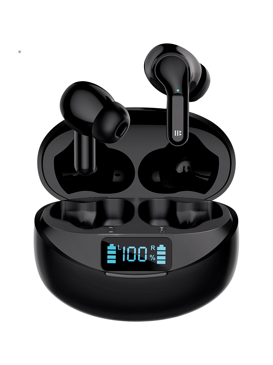 

honeybud Playpods Amaze Sleek TWS Headest with Active Noise Cancellation & Voice Assistant, Black