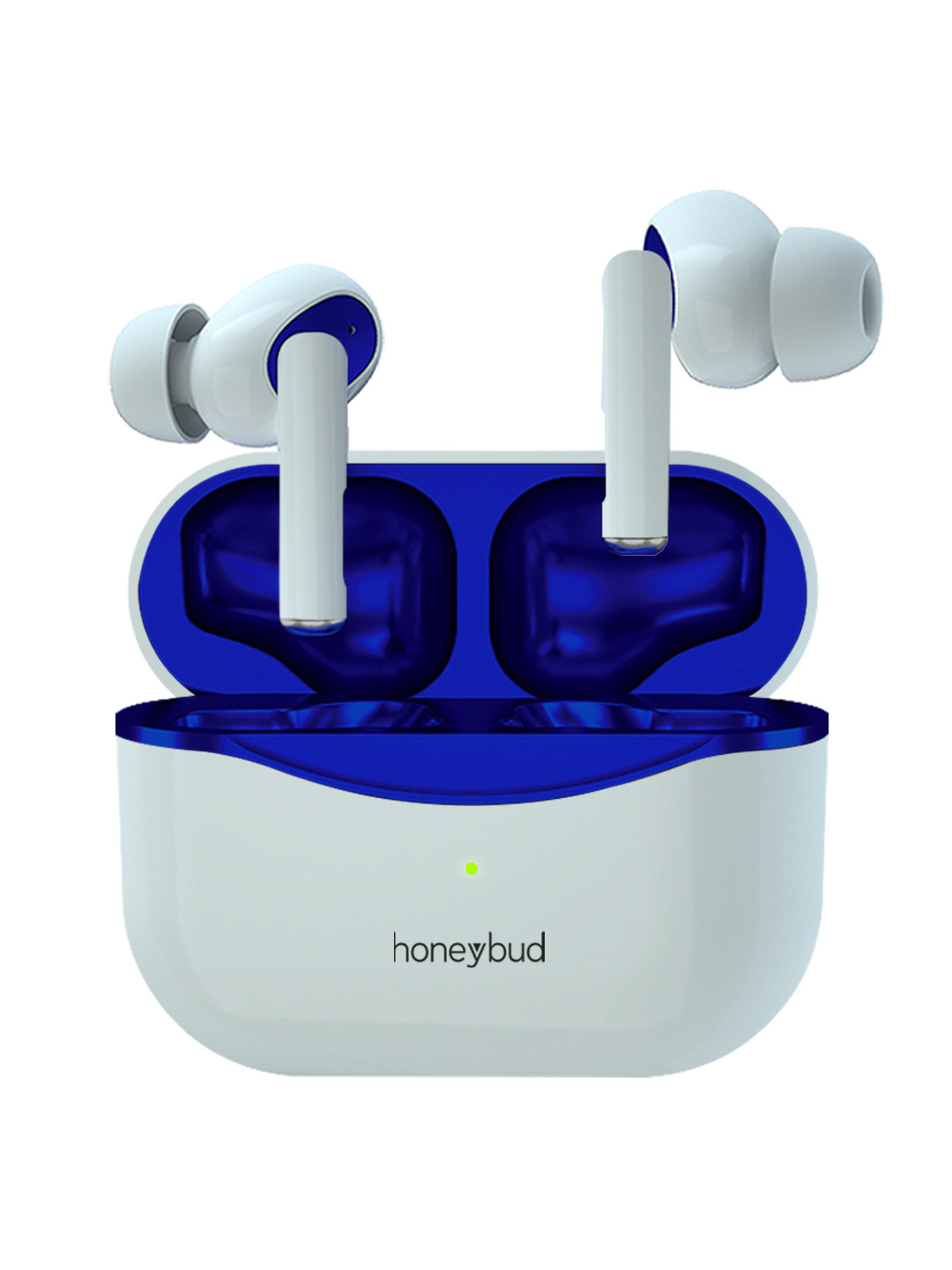 

honeybud White Playpods Beatz Sleek and Stylish TWS Earbuds with HD Mic Voice Assistant