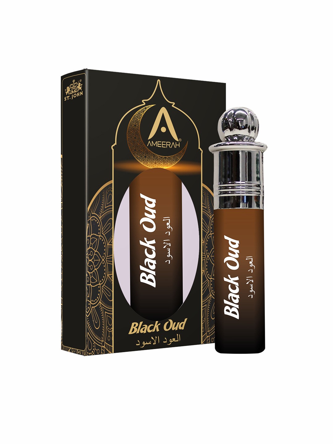 

St. John Ameerah Black Oud Attar Roll On - 8 ml, Multi
