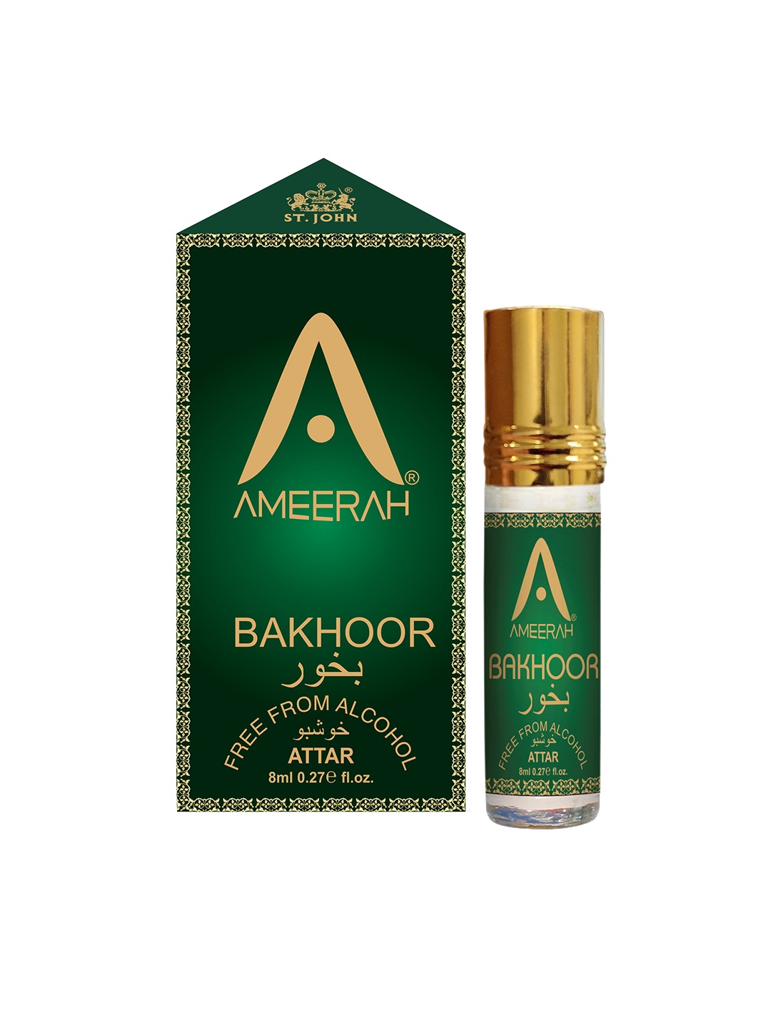 

St. John Ameerah Bakhoor Attar - 8 ml, Green