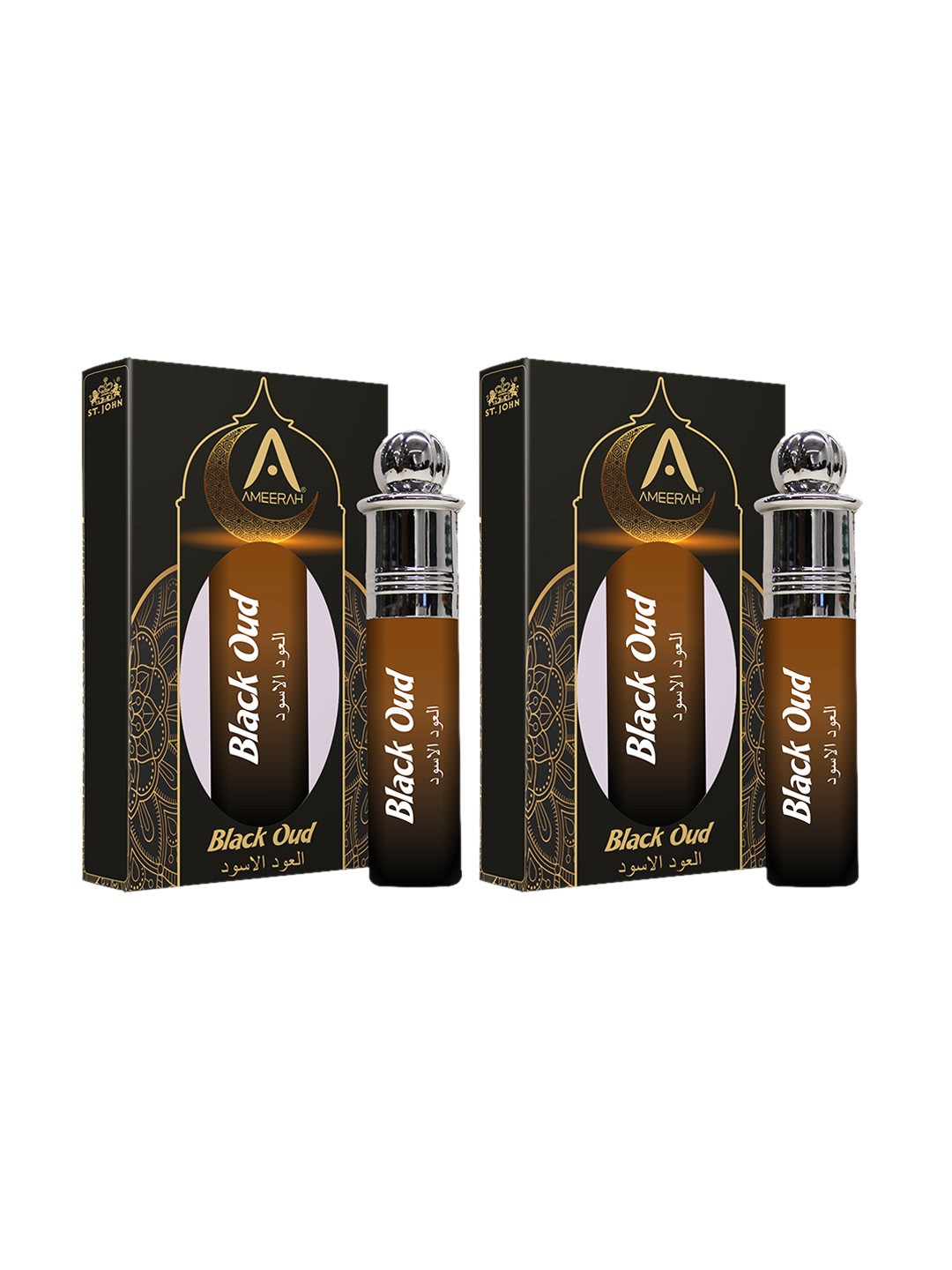 

St. John Set of 2 Black Oud Attar Roll Ons - 8 ml Each