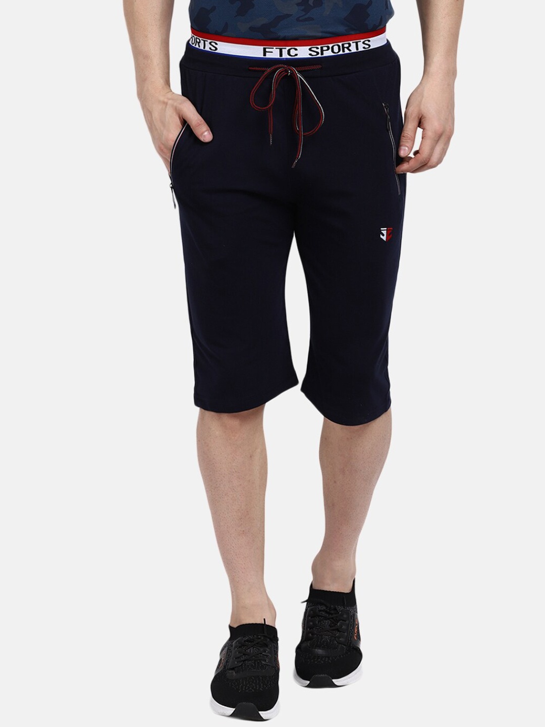 

V-Mart Men Navy Blue Slim Fit Shorts
