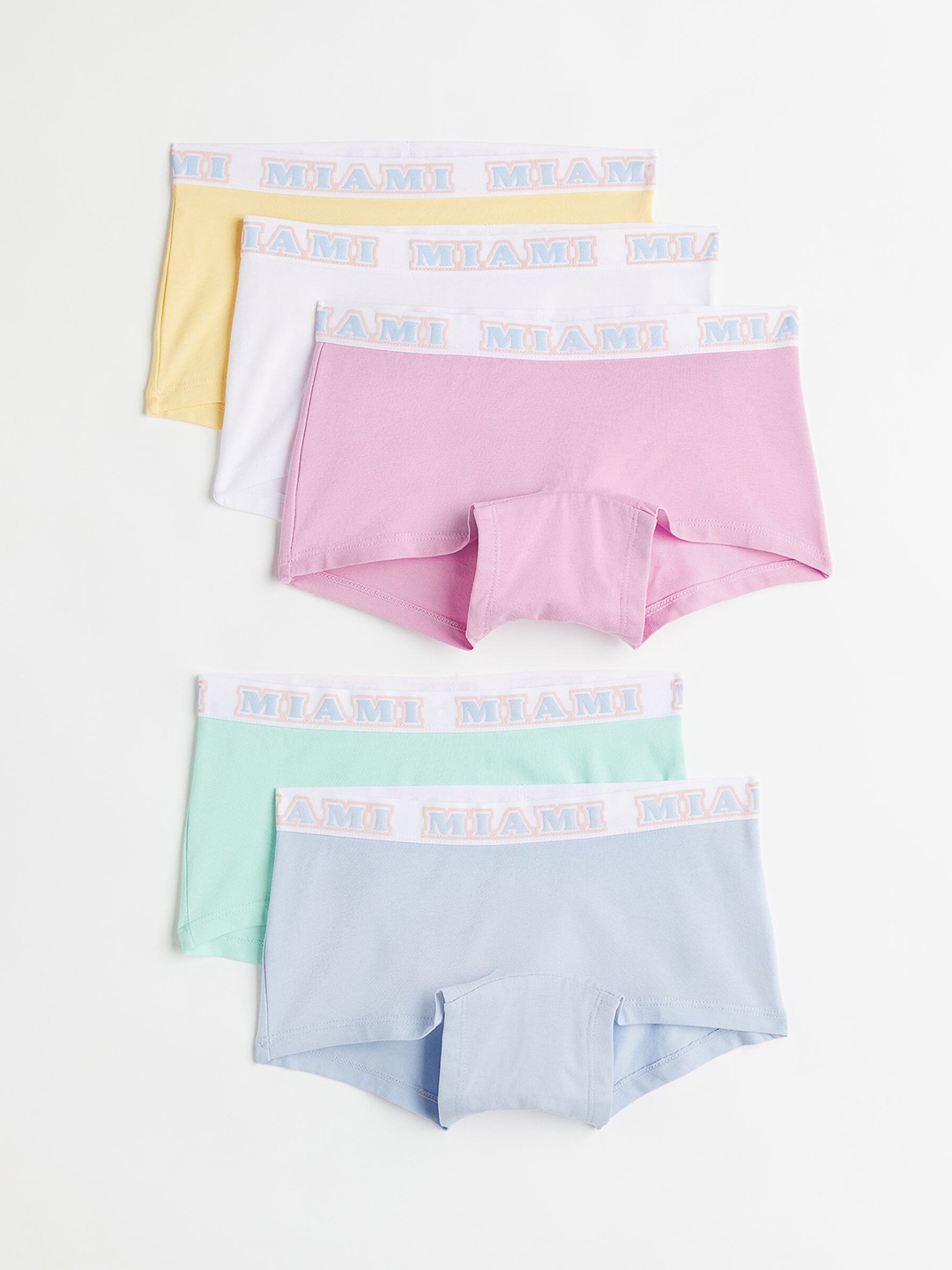 

H&M Girls 5-Pack Cotton Boxers 0561307076, Blue