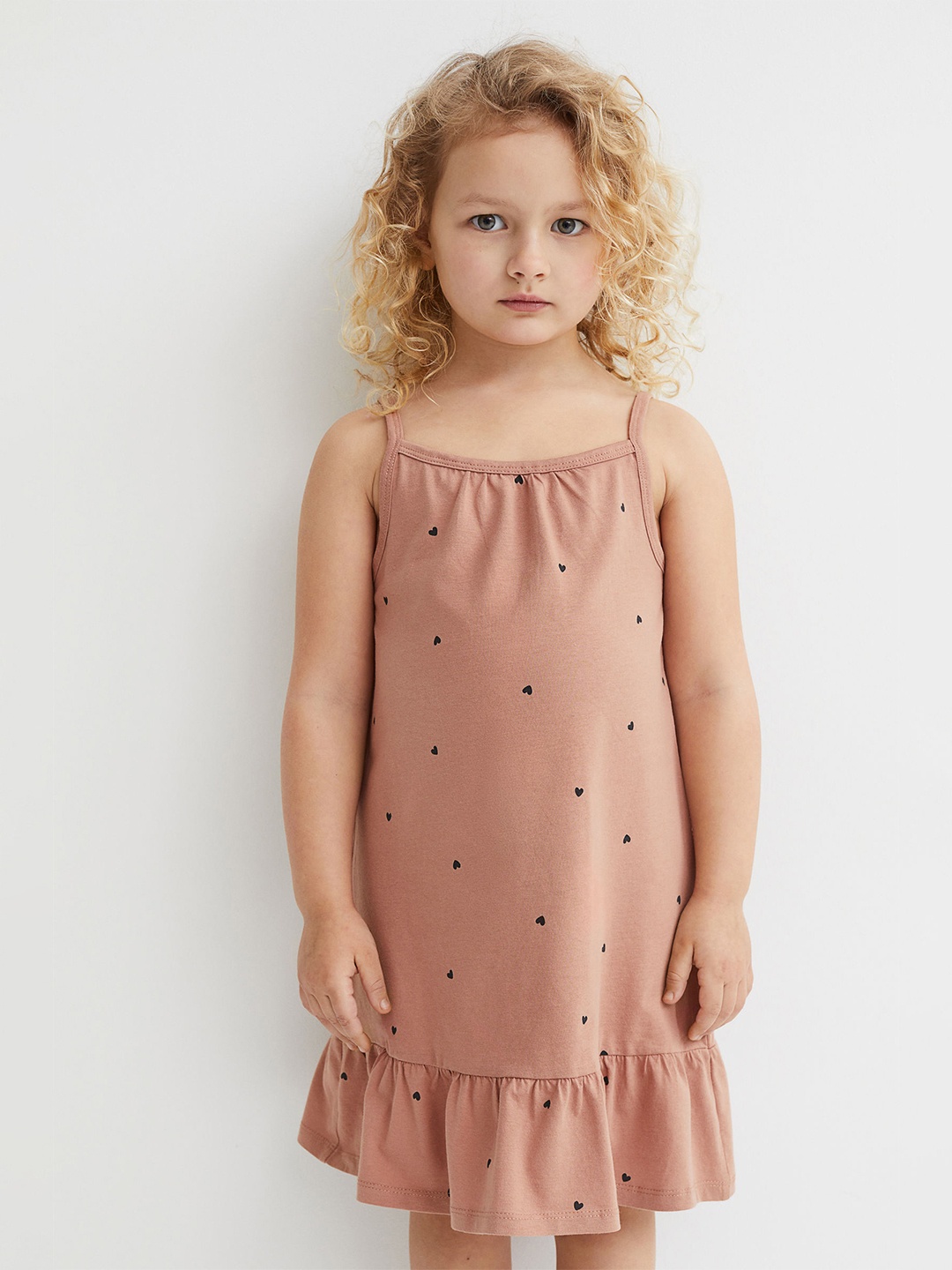 

H&M Girls 2-Pack Cotton Dresses, Rose