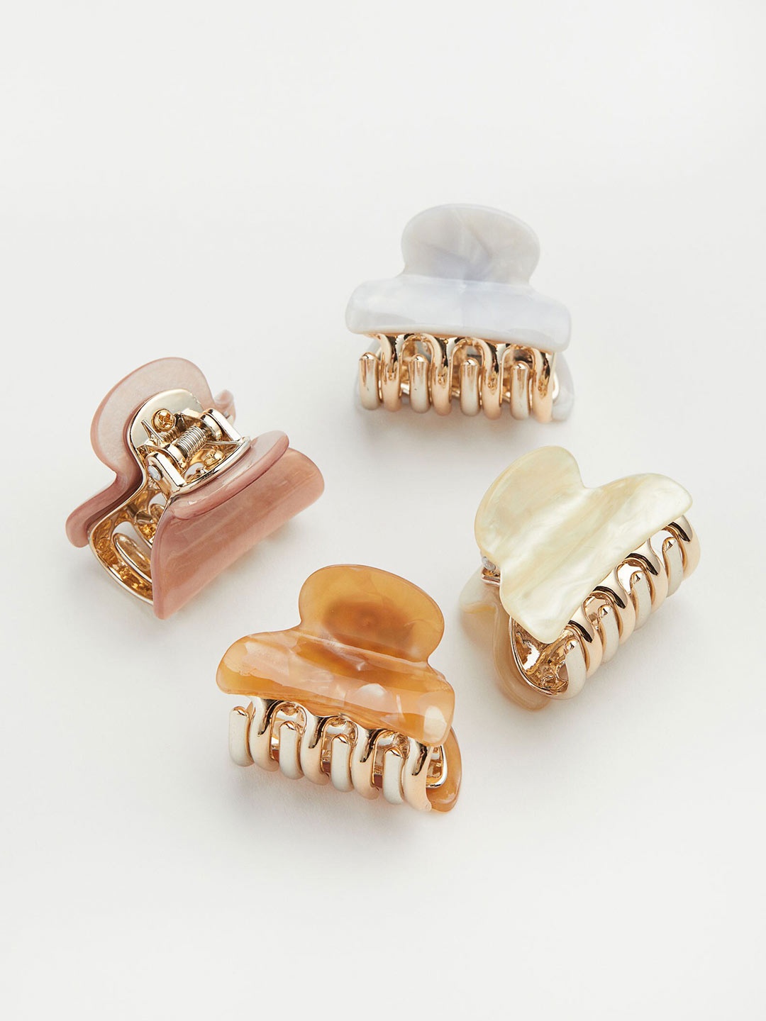 

H&M 4-Pack Hair Claws, Gold