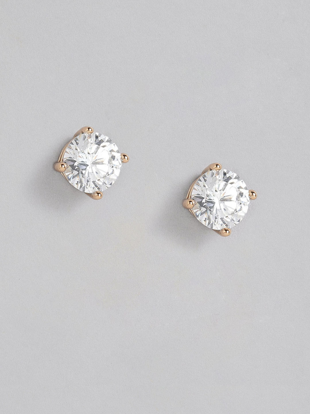 

Peora Gold-Toned American Diamond Studded Studs Earrings