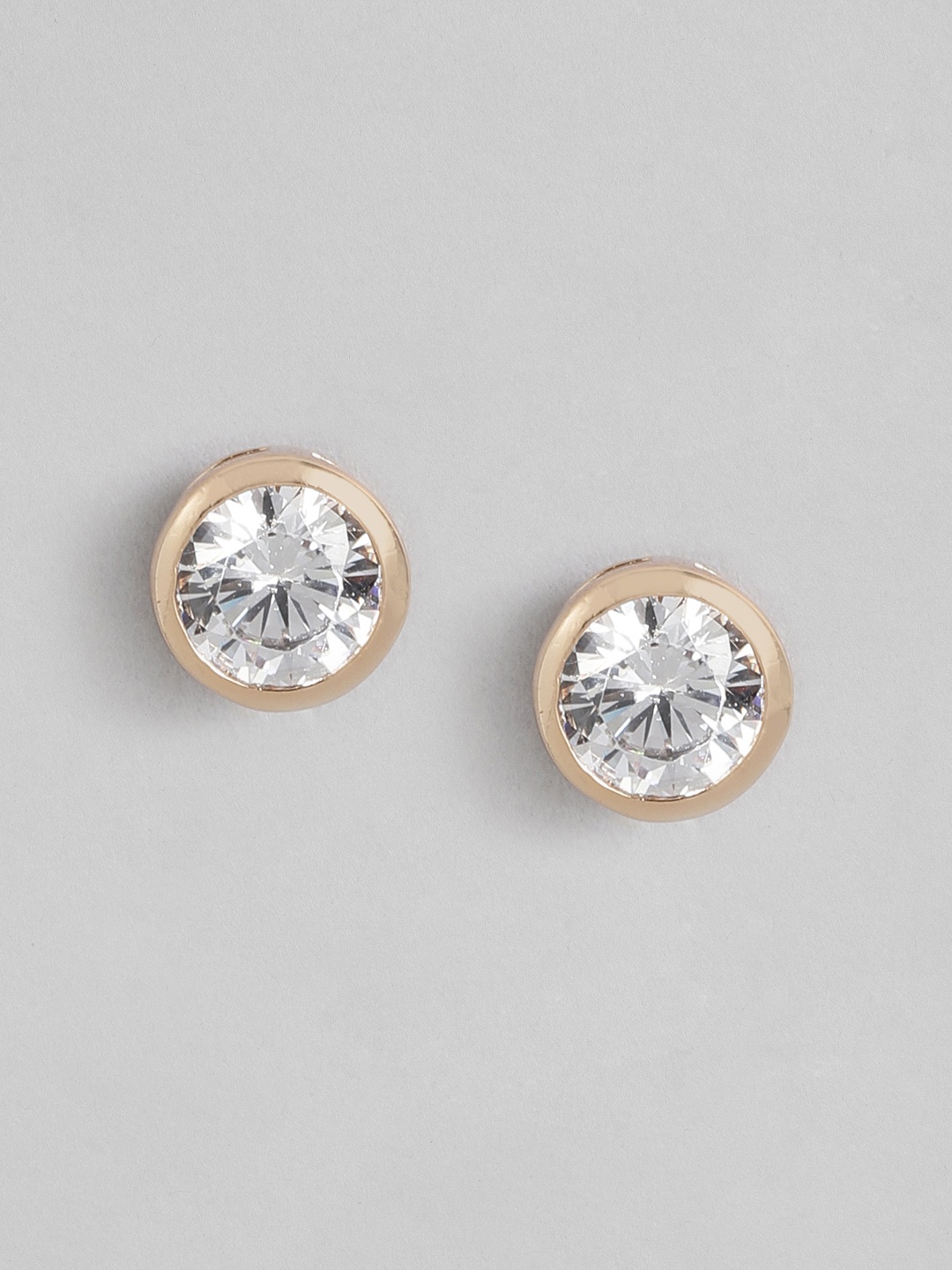 

Peora Gold-Toned American Diamond Studded Studs Earrings