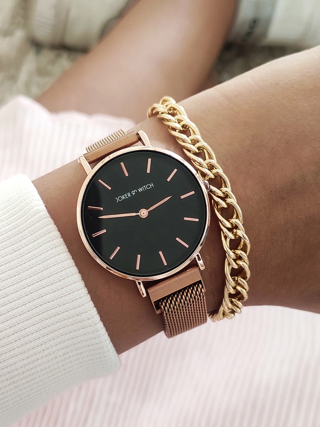 

JOKER & WITCH Women Rose Gold Watch Gift Set JWBS588