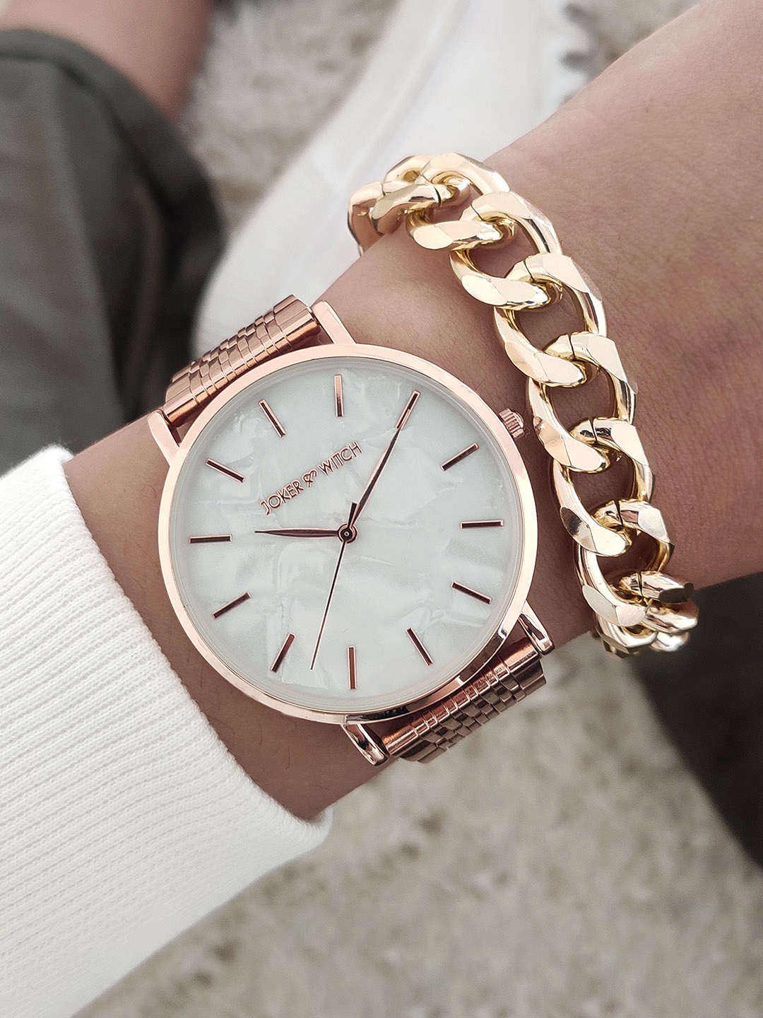 

JOKER & WITCH Women Rose Gold Watch Gift Set